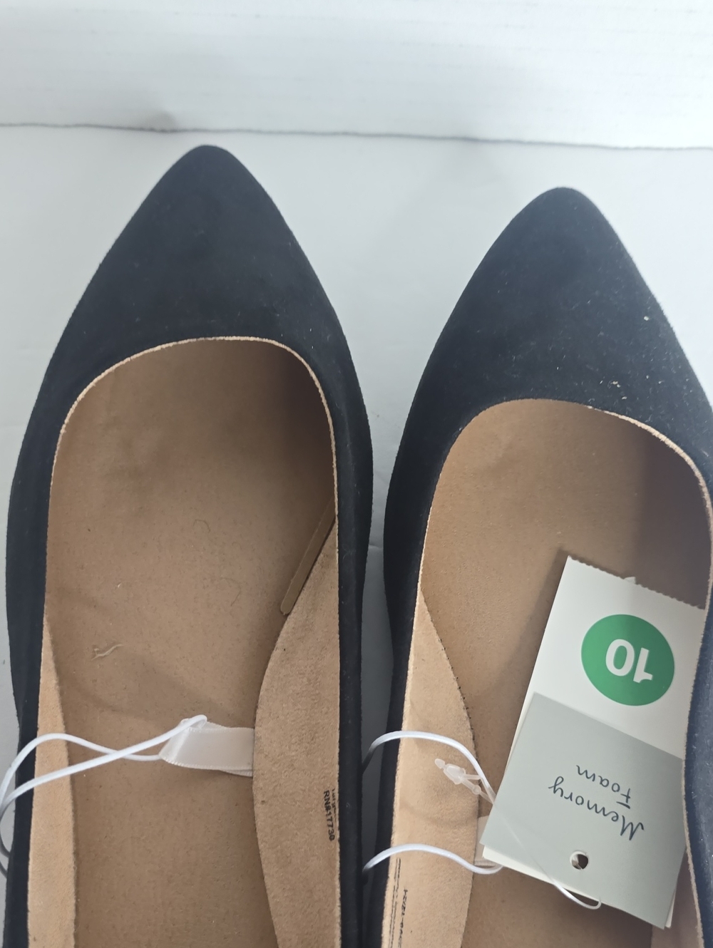 Women's Corinna Pointed Toe Ballet Flats Black A New Day Size 10 - Picture 7 of 9